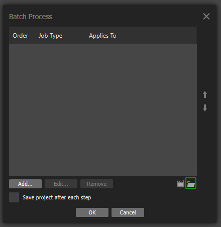 Metashape batch process