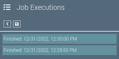 job editor executions