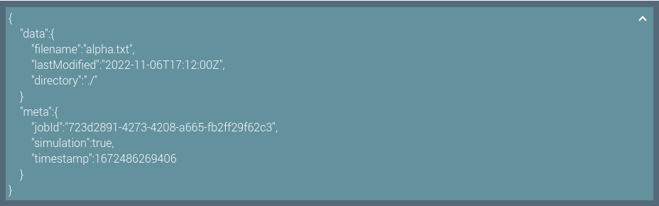 job editor simulation results json