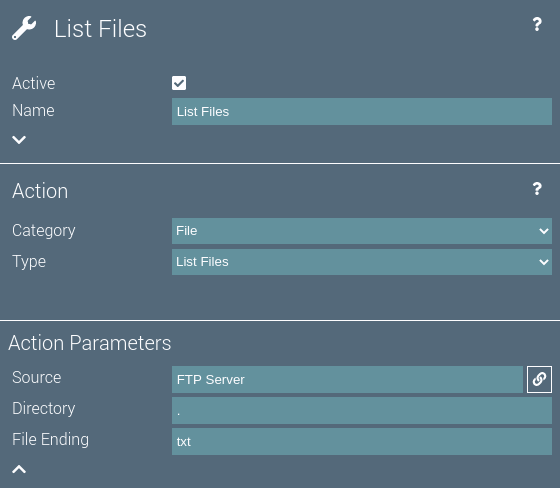list files